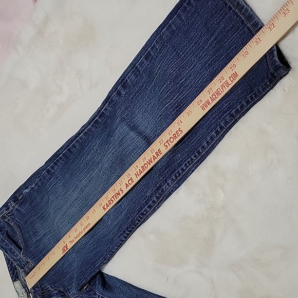 Ann Taylor Curvy Cropped Blue Denim Jeans Womens Size 10 - Picture 9 of 10